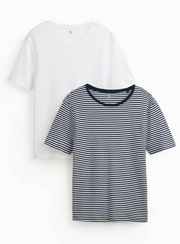 Striped Slim Fit T-Shirts 2 Pack 24